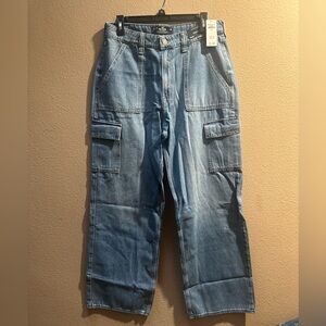 Hollister denim Cargo Pants Relaxed Fit